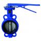 Rustproof Wafer Type Casting Iron Butterfly Valve Stainless Steel Anti Erosion