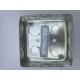 TOPELE 4” Galvanized Steel Square Electrical Conduit metal Box,  52151-1/2&3/4