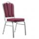 High Quality Silver Aluminium Material Tube Stackable Dining Chair from China