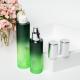 30ml 60ml Green Lotion Glass Bottles Makeup Packing Set