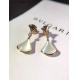 DIVAS'DREAM earrings in 18 kt pink gold with mother of pearl and diamonds