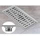 Insulation Linear Shower Floor Drain No Secondary Pollution With Safe Lead Free Materials