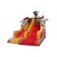 Red Dragon Pattern Big Inflatable Slide Customized Size CE Standard