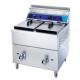Stainless Steel Gas Fryer Fry Kitchen Cooking Equipment with 100-300.C Temperature Range