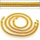 Korean Fishbone chain New Trendy Suitable for men and women Jewelry 18K Real Gold Plated