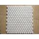 White Black Penny Grey Mosaic Floor Tiles , Various Patterns Stone Brick Mosaic Tiles