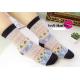 2015 Hot selling customized christmas deer patterned design cosy cotton socks for women