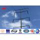 Gr 65 Material Commercial Light Poles Lattice Welded Electric Power Pole With Bitumen
