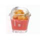 160ml Square Hard Plastic Disposable Dessert Cups Ice Cream Pudding Cups With