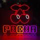 Table Top Company Logo 12V Peach Neon Sign RoHS