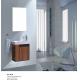 Wall Mounted 50cm Wide PVC Bathroom Vanity with Marble Countertop