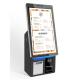 15.6 Inch Kiosk Pcap Floor Stand Self Service Digital Touch Screen Kiosk With Printer