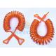 Orange Wire Coiled Toddler Safety Harness Hand Touch With New Style Connectors