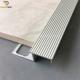 Anti Slip Metal Stair Nosing Tile Trim Anodized Matt Silver Color 2.5m Length