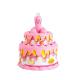 Hot sale customized giant inflatable pink birthday cake model and inflatable replica for advertising