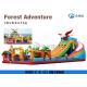 Outdoor Commercial Grade Inflatable Dry Slide Giant Forest Adventure Theme