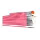 15 Pcs Nail Art Design acrylic brush UV Gel Set Painting Draw Pen Pink Handl