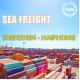 Each Wed 2 Days Sea Freight Logistics From Shenzhen China To Haiphong Vietnam