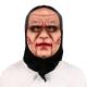 Full Head Creepy Scary Face Shield , Old Nana Latex Mask Adult Use 28*40cm