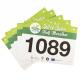 Customized Tyvek Race Bib Numbers Rectangular Screen Printing For Marathon