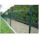 Triangle Bend 8 Ft Tall Fence Panels , 2m Wide Steel Wire Mesh Panels