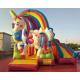 Kids Unicorn Jumping Castle With Cartoon Character Themes / Baby Bouncer Jumper