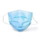 3 Ply Disposable Medical Mask No Glass Fibers Hypoallergenic Blue Color