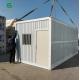 Corrugated Wall Prefab Folding Container House Thermal Insulation Rock Wool Site Dormitory