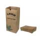 Yard Waste Lawn Leaf Compostable Paper Bag Moisture Proof With Custom Logo