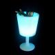 wireless control shining plastic led ice bucket with stand for indoor and