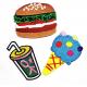 3x2inch Iron On Embroidery Patch Food Snack Shape For Jackets T Shirt