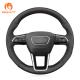 20*15*7cm Custom Hand Stitching Suede Leather Steering Wheel Cover for Audi A7 2018 2019