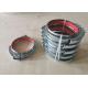 Dust Collection System Galvanized Pipe Clamp Stamping Parts Air Ducting With Seal