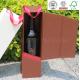 New style unique rigid wine bottle box ex factory price with handle and magnetic