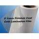 Graphics Protection 1mm Cast Vinyl Cold Glossy Lamination Film Roll 5 Years Durability