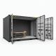 40ft Converted Shipping Containers Flatpack Temporary Housing Home