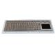 Ruggedized 67 Keys Real Panel Mounted Keyboard , 304 Metal Stainless Steel