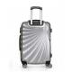Silver 0.8mm Leisure PC ABS Hardshell 4 Wheel Suitcase