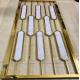 201 stainless steel modern novel marble room divider partition wall