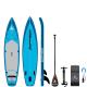 Alansma 335*81*15cm Inflatable Surf Stand Up Sup Paddle Board Blue Racing Surfboard