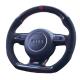 Carbon Fibre 3-Spoke Steering Wheel Cover for Audi A5 A7 RS5 RS7 S3 S4 S5 S6 S7 SQ5