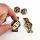 High Quality Cigar Ring Sticker Embossed Gold Foil Logo Cigar Label