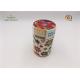 Handmade Custom Cardboard Cylinder Tubes , Round Paper Tea Box With Your Logo