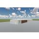 Prefabricated Metal Building Kits Galvanized Steel Construction 20-60m Span For Workshops