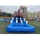 PirateShip Theme CMYK Inflatable Water Slide With Pool