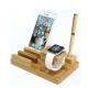 Bamboo USB Output Wooden Phone Charger / Wireless Charging Spot for Apple Watch