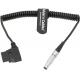 2 Pin Lemo To D-TAP Power Coiled Cable for Bartech Focus Device Receiver