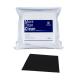 Black Polyester Knit Cleanroom Inspection Wipe With Laser Sealed Edges 9 X 9