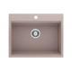 Hot sale Single Bowl Top-mount Granite Kitchen Sink/Quartz Sink with Muti-Color