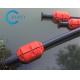 High Buoyancy Lake / River / Sea Dredging Pipe Floats UV Resistant With PU Foam Filled